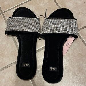Brand New Victoria’s Secret Rhinestone Sandals/Slippers